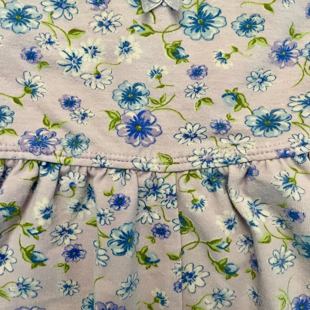 Children’s Place lavender floral bubble, size 6-9m, EUC, snaps at bottom-Vintage